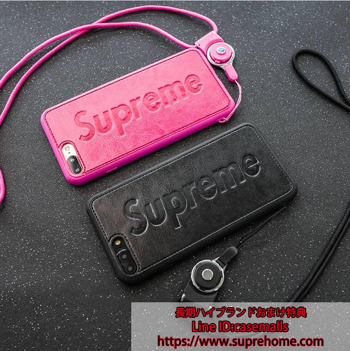 Supreme iphone8ケース シンプルデザイン シュプリーム アイフォン7ケース シンプル