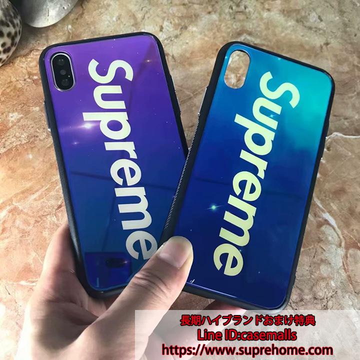 夜光 iPhoneX ケース シュプリーム