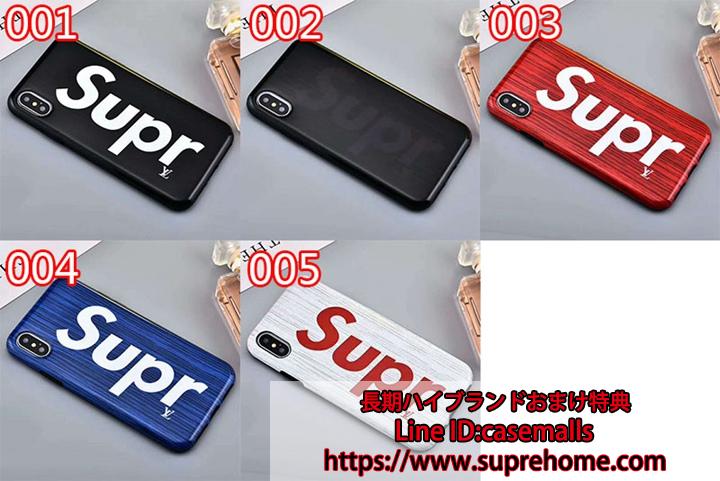 ルイヴィトン シュプリーム コラボ iPhoneXケース ジャケット iPhone8 Plusケース SUPREME