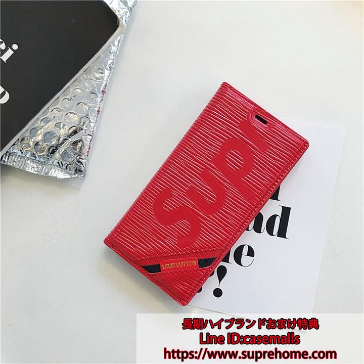 SUPREME LV iPhoneX 手帳ケース カード収納