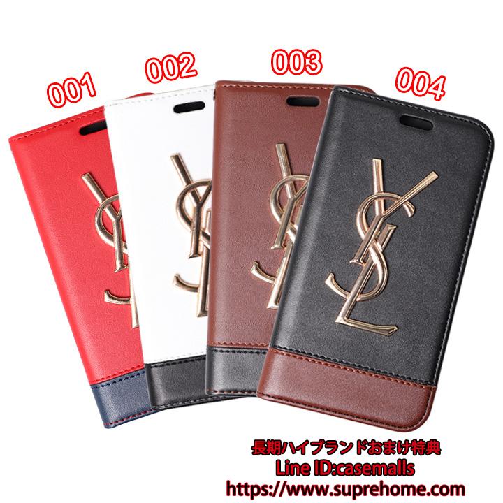 iPhoneXケース シンプル風 YSL