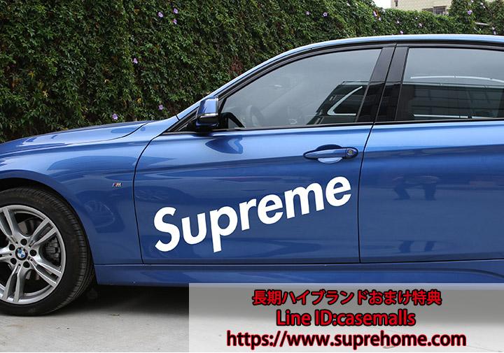 車 ステッカー SUPREME