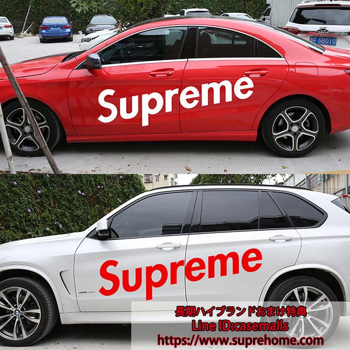 車のステッカー SUPREME