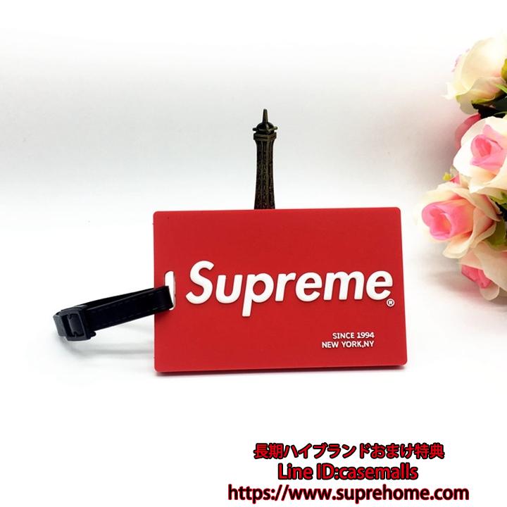 supreme スーツケースタグ お洒落