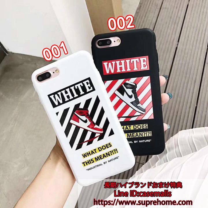 アイフォンXsケース 個性的 off white