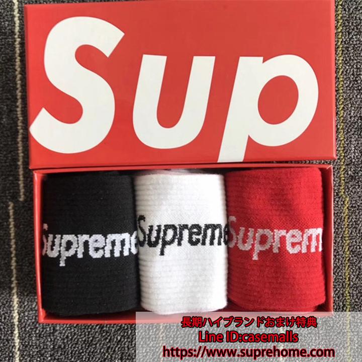 靴下 supreme お洒落