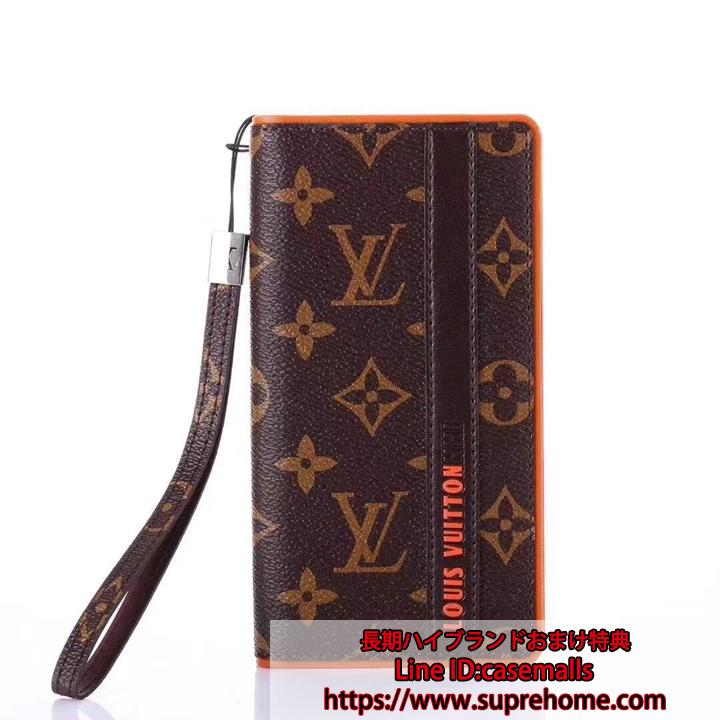 ストラップ付き LV iphonex手帳ケース