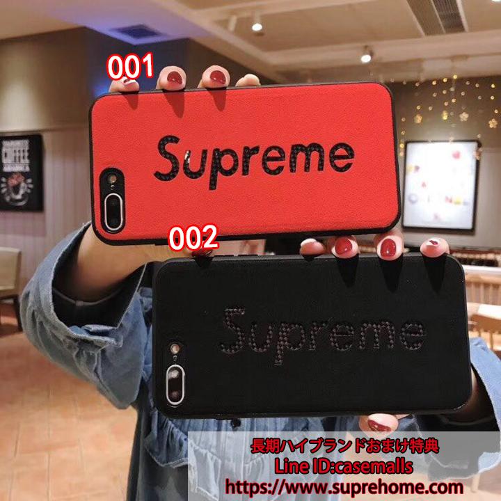 カップル用 iPhoneXs maxカバー supreme