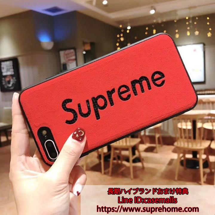 カップル用 iPhoneXs maxカバー supreme