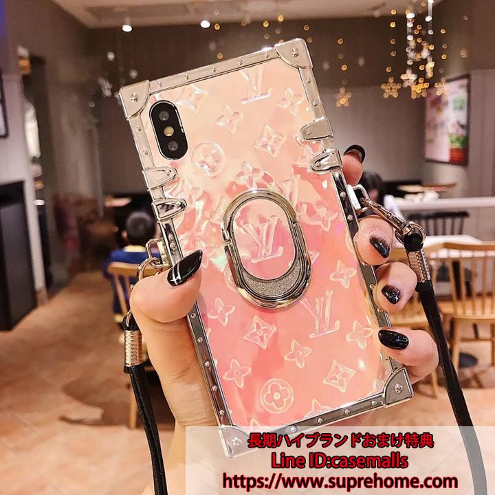 iphoneX保護カバー LV 金属枠 TPU製