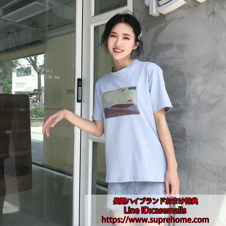 005.jpg nike ティーシャツ コットン製 快適 レディース メンズ