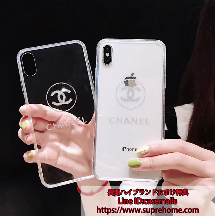 CHANEL iphonexs ケース 透き通った