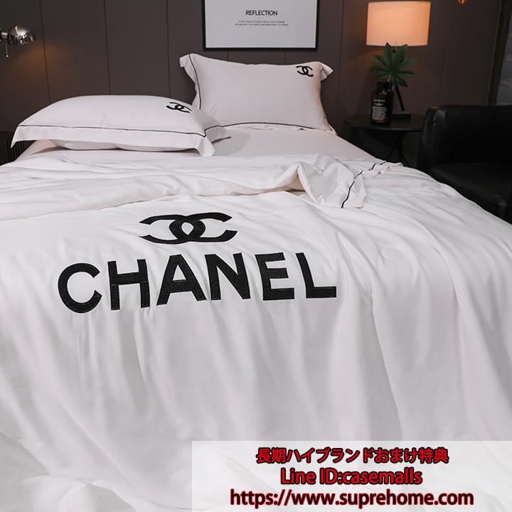 ベッド用品 Chanel 高級 贅沢風 精密刺繍