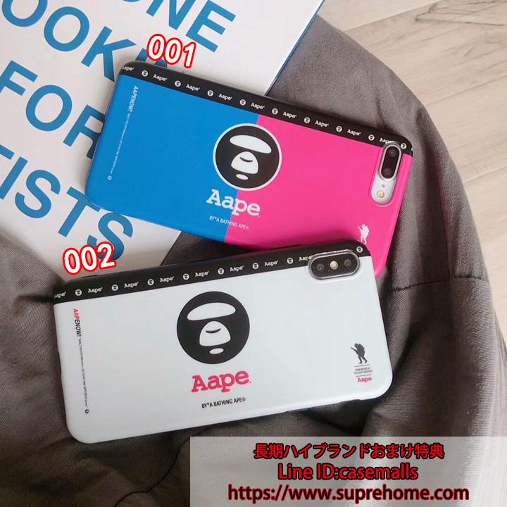 AAPE iPhoneXS MAXケース カップルスタイル