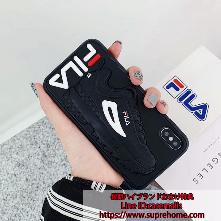 iphonexr 保護カバー fila 立体的