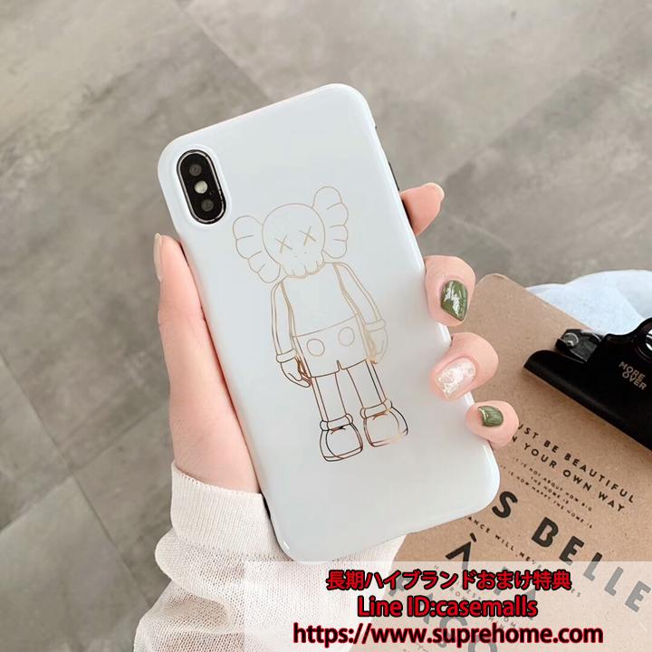 KAWS iphonexs max カバー 可愛い