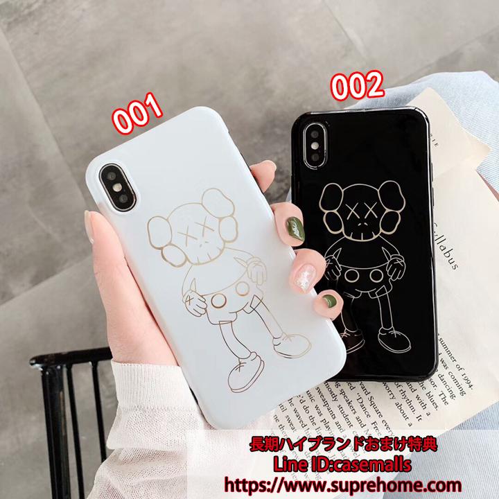 01.jpg カウズ iPhonexs max ケース ブラック ホワイト