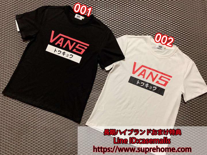 VANS Tシャツ ホワイト ブラック TOKYO