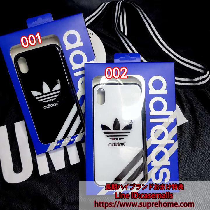 Adidas iPhone11ケース ガラス