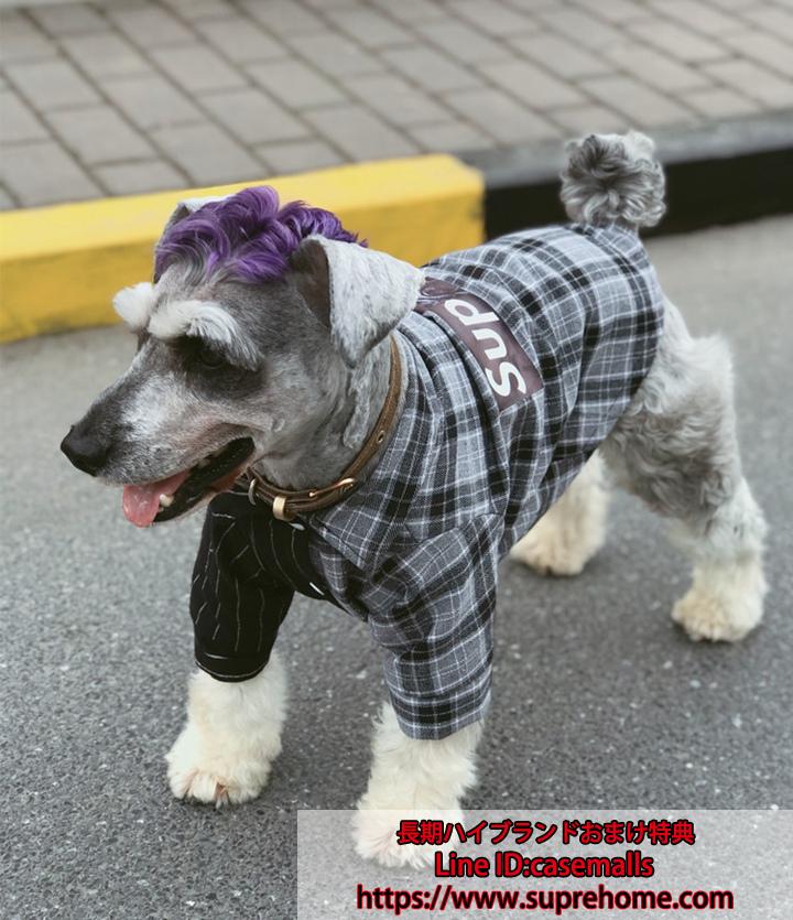 犬服 チェック柄