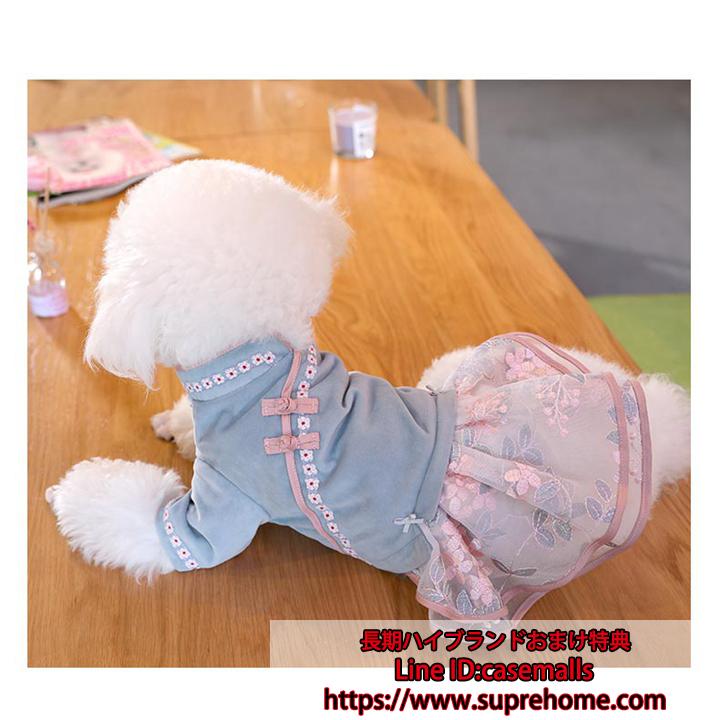 犬服 ワンちゃん服 ドッグウェア 薄 ドッグウェア 犬の服 薄 スカート プリンセス 犬服 ワンちゃん服 チャイナ 中国風 ペット服