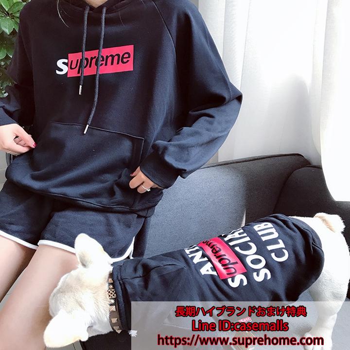 ペット服 親子服 supreme