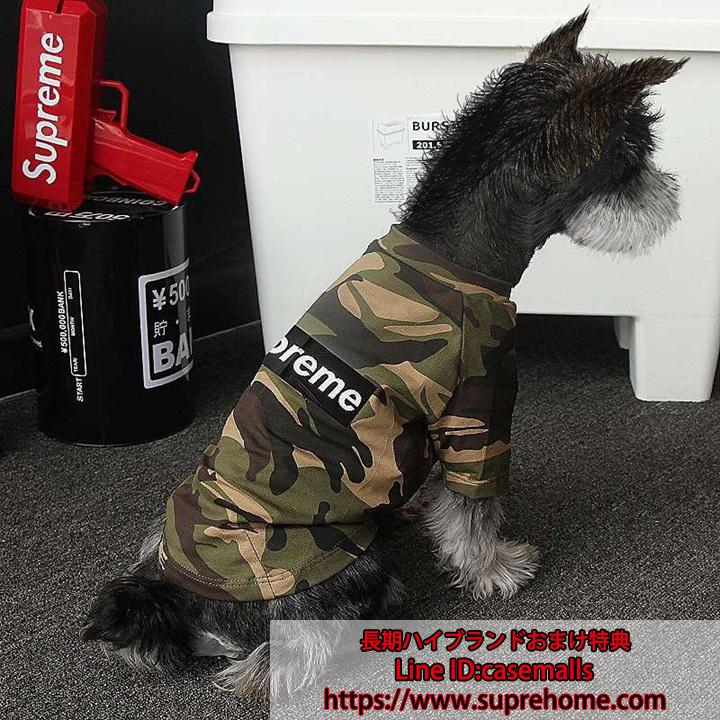 犬服 ドッグウェア supreme 送料無料 犬服 犬の服 supreme 純綿制 Tシャツ 夏