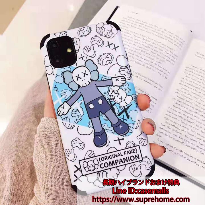 02.jpg カウズ 定番アニメプリント 四角保護 スマホケース