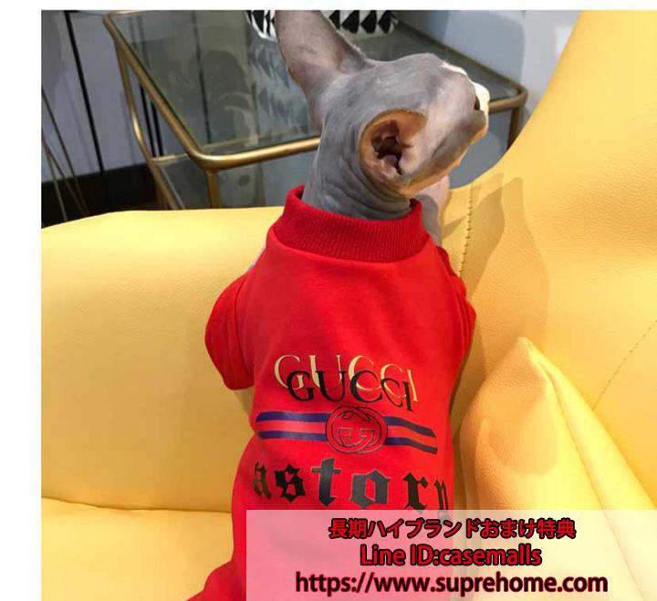 犬服 猫服 ペットウェア 猫用品 ドッグウェア Tシャツ おしゃれ 通気 可愛い ブランド風GUCCI