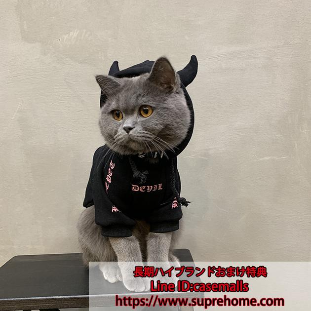 ペット服 猫服 ペット スウェット ペット服 猫服 可愛い ペット用品 犬服 あったか 悪魔 スウェット