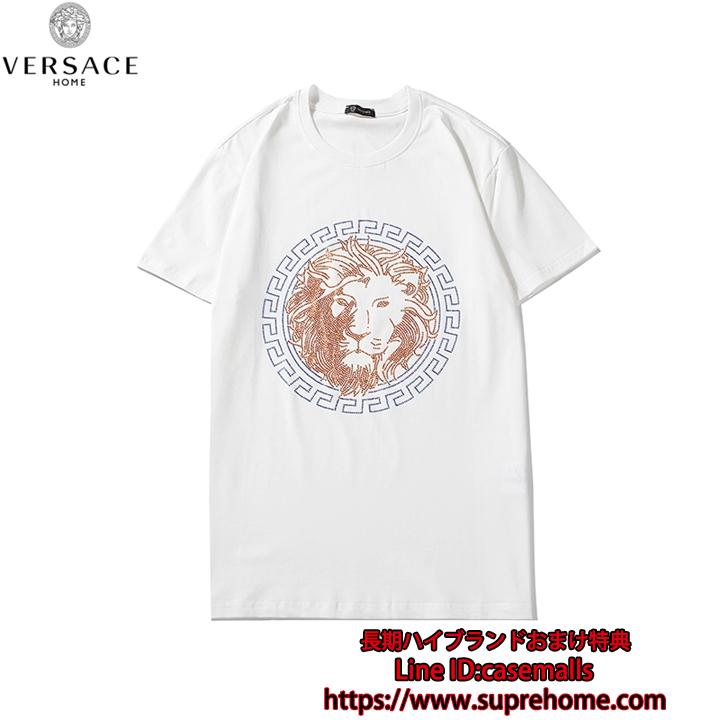 高級中東輸入ラインストーン付き 服 カットソー versace