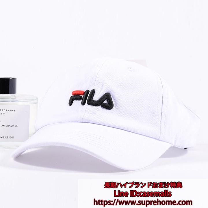 FILA ベースボールキャップ 刺繍ロゴ