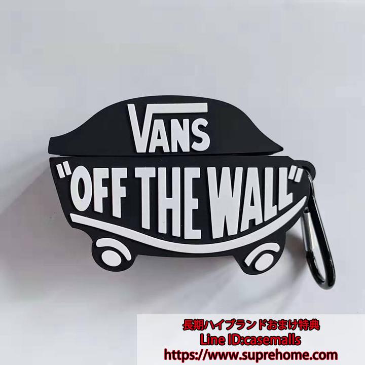 vans AirPods proカバー 英字プリントスクーター形