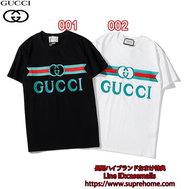 001.jpg Gucci 半袖 英字ロゴ 刺繍的