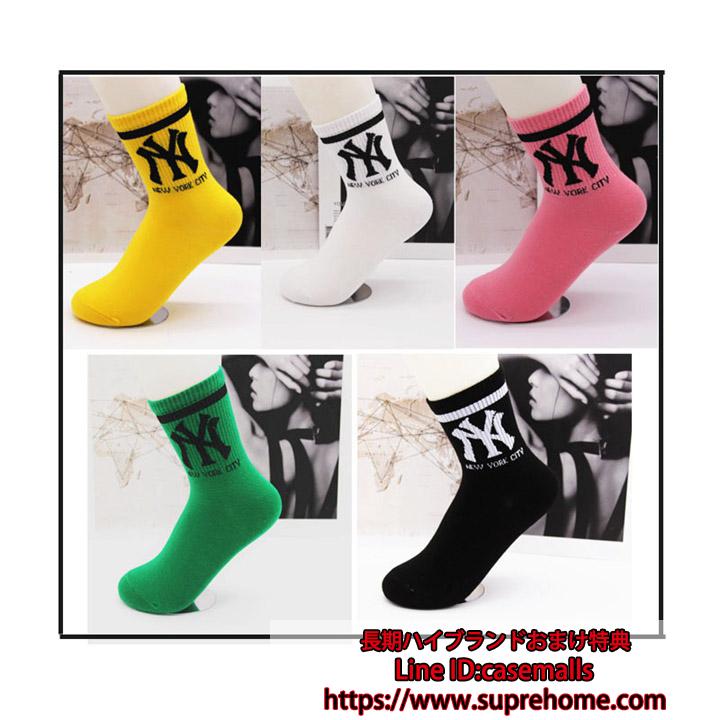 ny sock NY ブランド柄 5足セット靴下