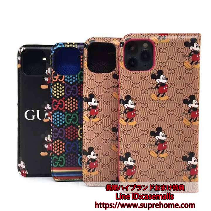 【在庫あり】gucci ミッキーコラボ iphone12/12miniケース カワイイ グッチ ディズニー iPhone12pro/12pro maxケース mickey GUCCI iPHONE11/11proケース マンガ 若者向け ファッション