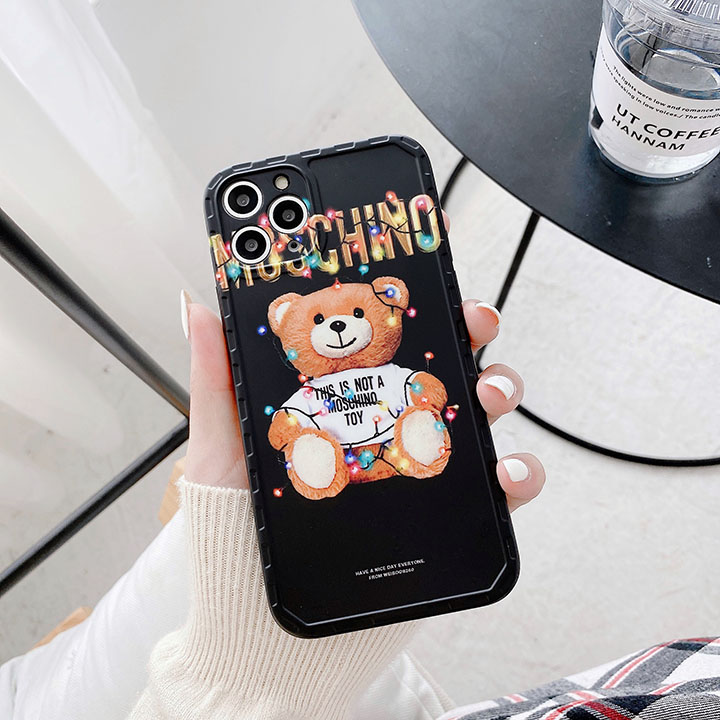 可愛い MOSCHINO 熊柄 iphone12ケース