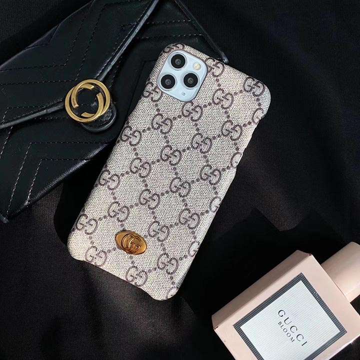 Gucci グッチiphone12カバー 金具ロゴ柄