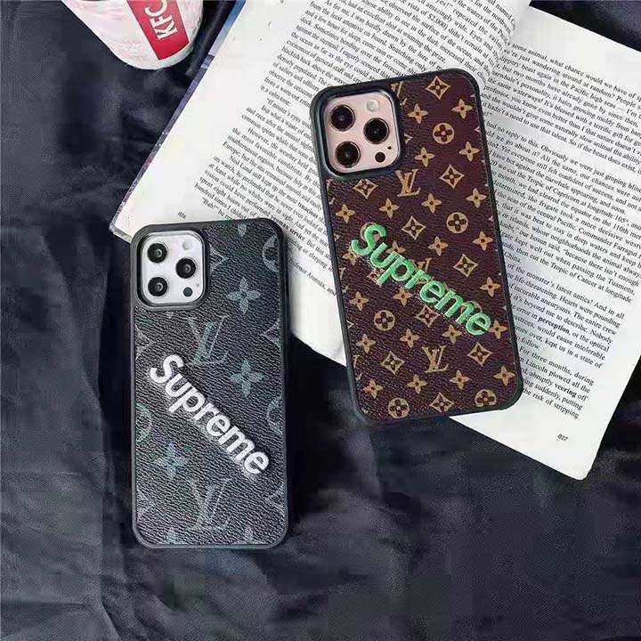  Supreme 刺繍 ロゴデザイン iphone12pro maxケース