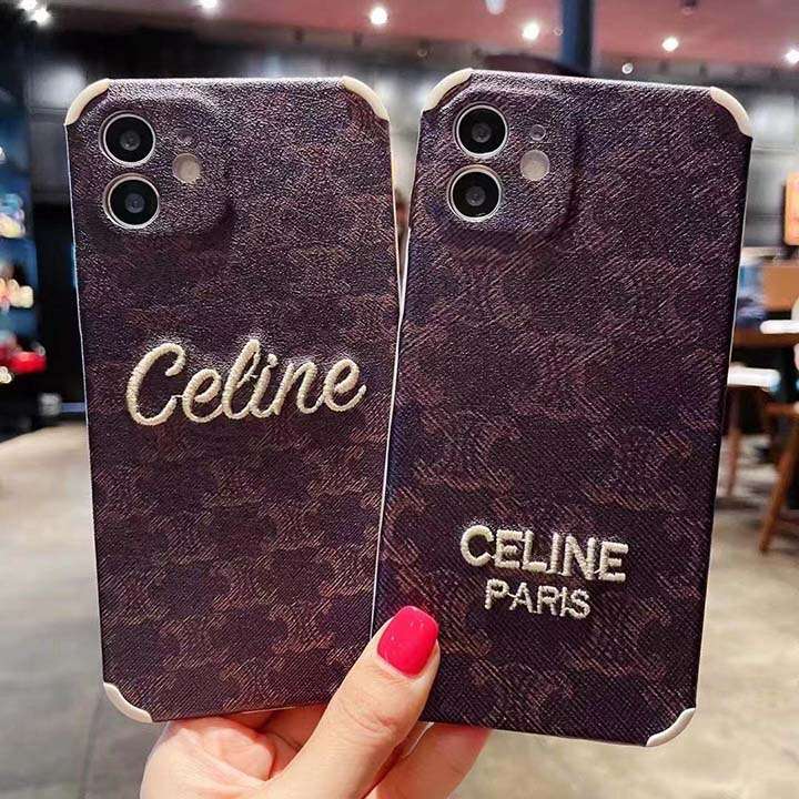 celine アイホン12ケース 人気， 刺繍 ロゴデザイン iphone12proケース， 全面保護 セリーヌ iphone12pro maxスマホケース，セレブ愛用 iphone12miniケース