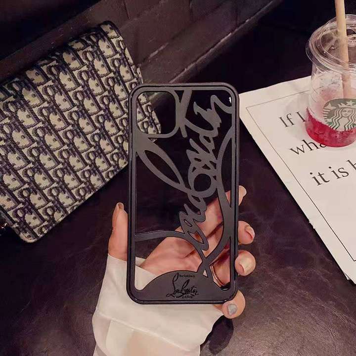 ロゴ付きiphone12 proスマホケースChristian Louboutin