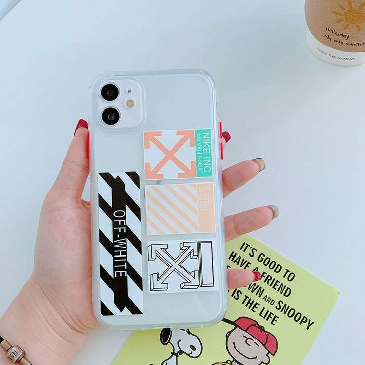 Off White iPhone 12pro/12promaxシンプル風携帯ケース