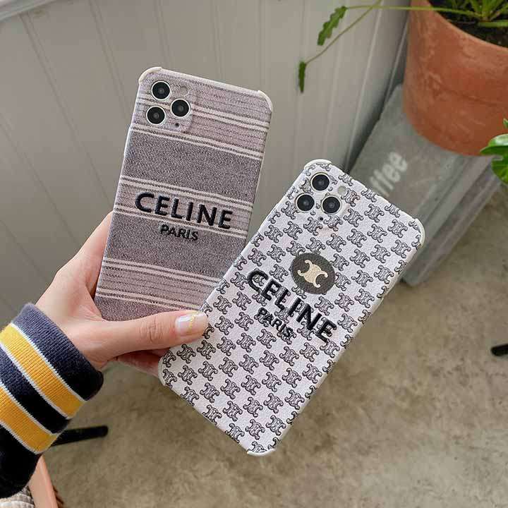 Celine iphoneXシンプル風カバー
