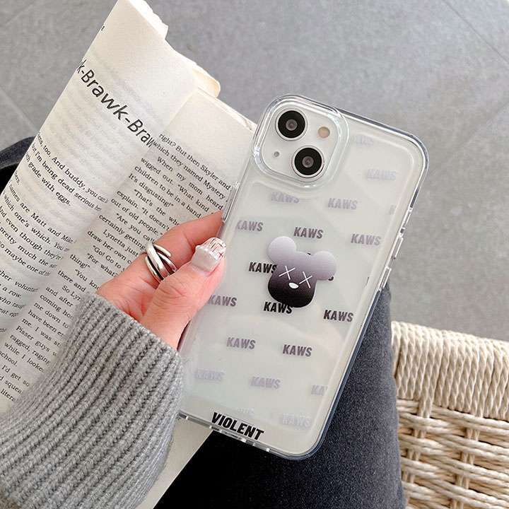 iphone13透明携帯ケースkaws