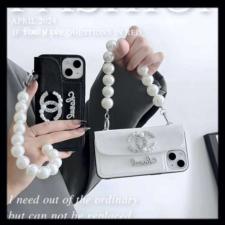 chanel iphone15ケース真珠