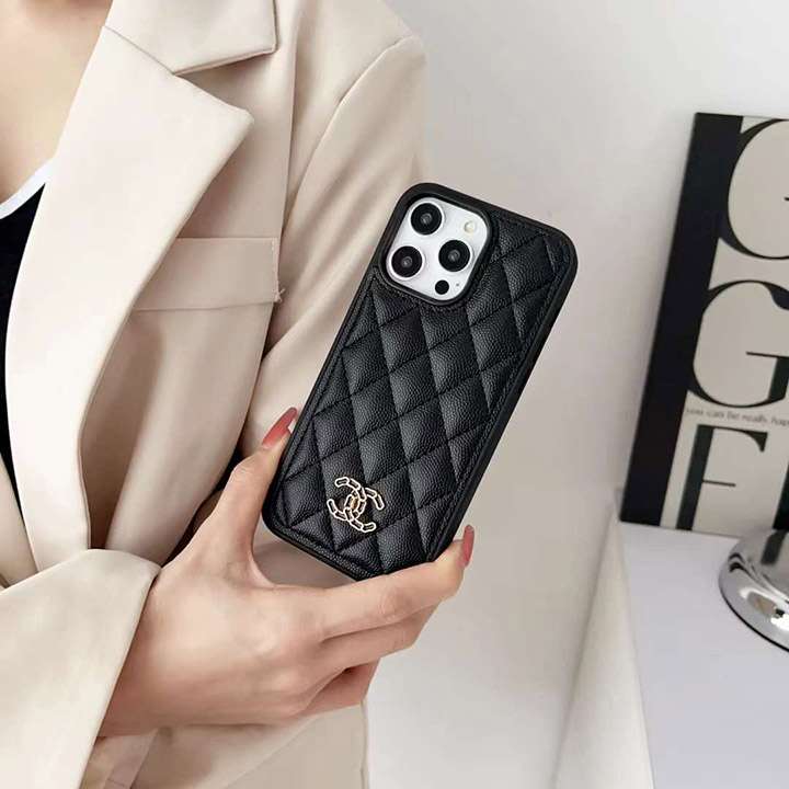 chanel iphone15ケースレザー調