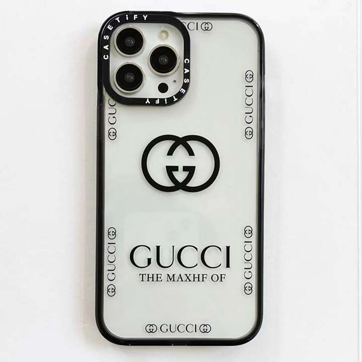 gucciアイフォーン15proケース透明